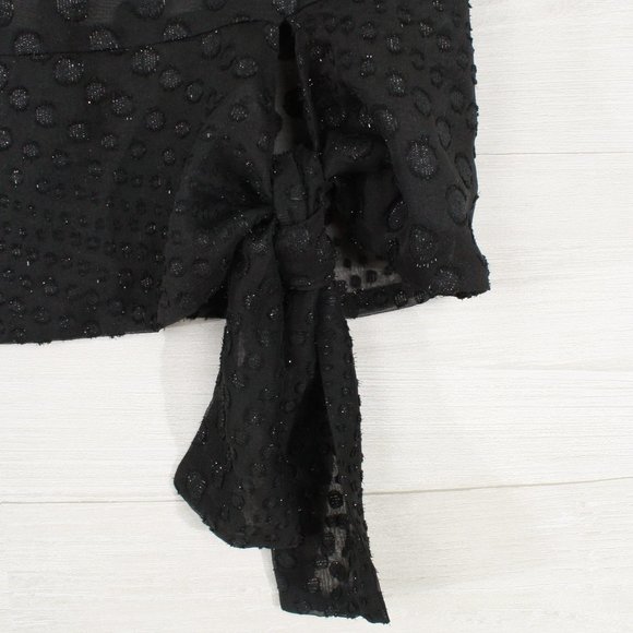 SOLD OUT!!   Next Sheer Lurex Swiss Dot Blouse - Picture 7 of 8